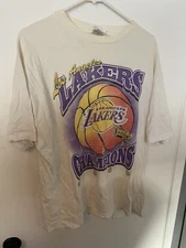 Vintage Lakers NBA Champions 2000 Kobe Shirt Size XL Some Faded