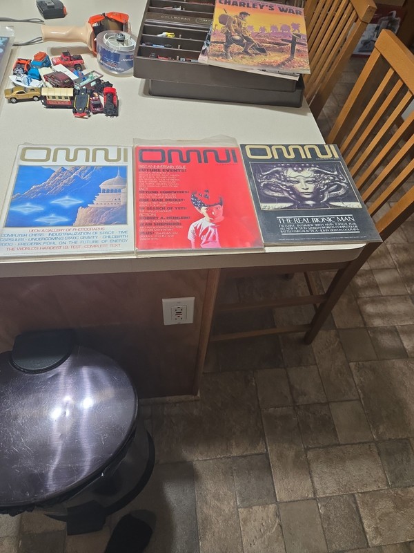 OMNI Magazine Lot Of 3 Issues 1979 April  Oct  Nov