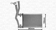 Wärmetauscher Innenraumheizung MAGNETI MARELLI 350218490000 für FIAT SEDICI 16V