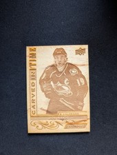 2018-19 Upper Deck Engrained Carved in Time Joe Sakic #CT-11 SSP RARE