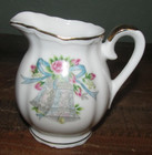 Lefton Wedding Happy Anniversary Vintage Sugar Bowl w/ Lid & Creamer — photo 5
