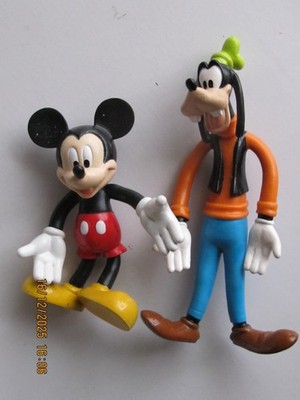 Micky Maus und Goofy Biegefiguren Neu unbespielt