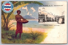 Vintage Pacific Mail Steamship Co. Postcard T...