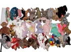 Ty Beanie Babies Lot Of 35 All P.E. Pellets Retired Vintage