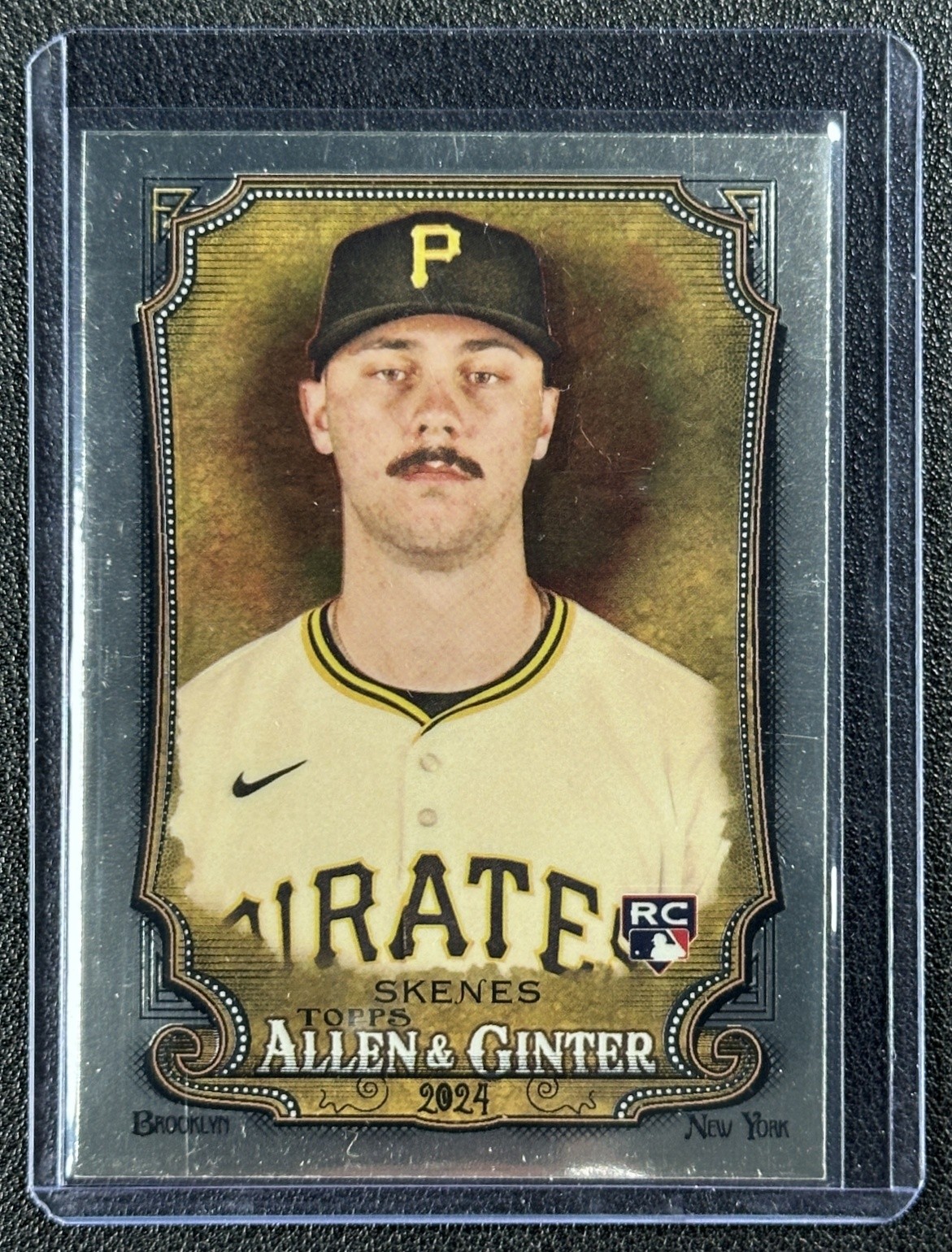 PAUL SKENES 2024 TOPPS ALLEN & GINTER #282 ROOKIE CHROME RC PIRATES