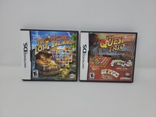 The Quest Trio & Tropical Lost Island Nintendo DS Lot Complete CIB Strategy