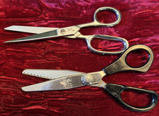 2 lot Scissors GRIFFON "TRUE PINK" shears FARR Sewing Cutting Tool USA