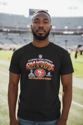 2013 San Francisco 49ers NFL National Conference Champions Super Bowl XL T-shirt