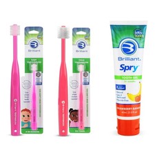 Brilliant Oral Care Bundle; Pack of 1 Baby and Child Toothbrush with Soft...