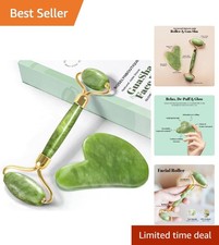 Cooling Gua Sha  Jade Roller for Myofascial Massage   6  Home Spa Treatment