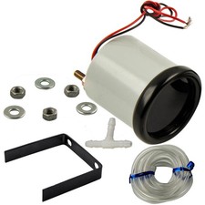 2 52mm Car Universal Led Bar Turbo Boost Vacuum Gauge Meter 1-2bar 12v Silver