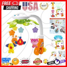 Baby Crib Mobile with Music and Lights - Rotating Musical Mobile for Crib wit...