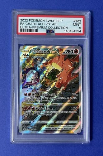 2022 Pokémon SWSH BSP FA/Charizard VStar Ultra Premium Collection #262 PSA 9