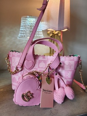 Juicy Couture Pink Sweet Break Mini Bag With Charm And Wallet