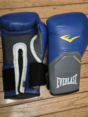 Everlast Evershield Boxing Blue Sparring Gloves 16 oz