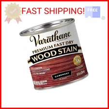 Varathane Premium Fast Dry Wood Stain, Half Pint, Cabernet