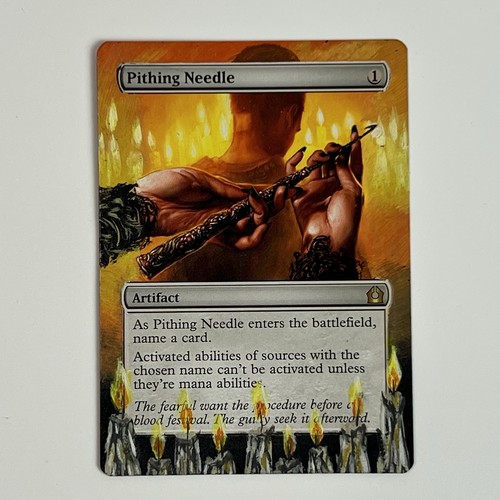 MTG altered art hand painted Magic the Gathering Pithing Needle ...