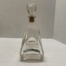 Fleischmann's Decanter Kentucky Bourbon Whiskey Empty Collector