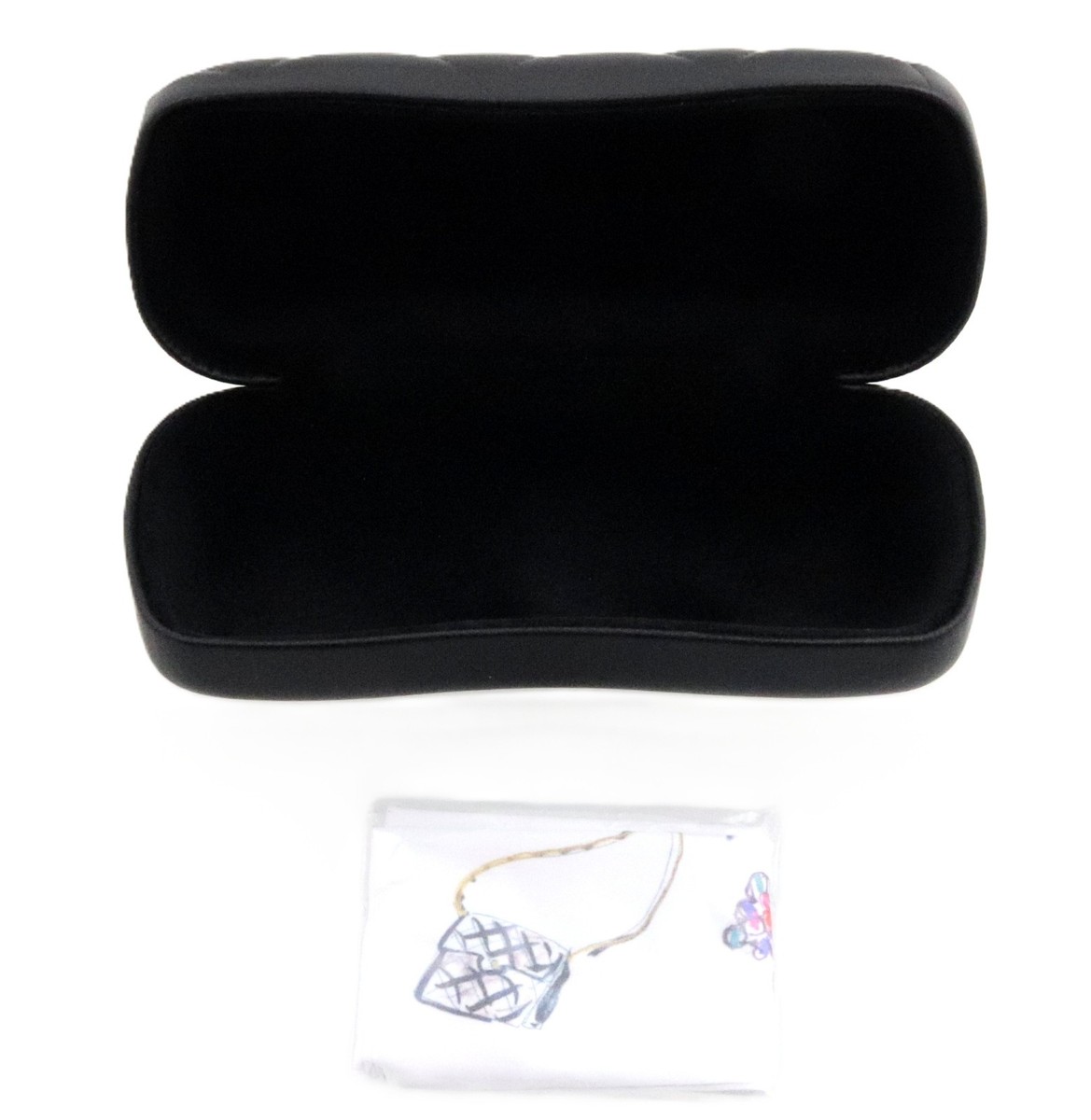 Authentic CHANEL Black Cambon Quilted Clamshell Leather  display picture 1