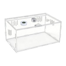 Small Bug and Isopod Breeder Box Clear Plastic Small Reptile Enclosure Carrier