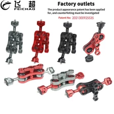 Screw Arm Tripod Articulating Monitor Stand Double Camera for DSLR 1/4" Gopro