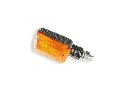 V PARTS Pareja juego intermitentes UNIVERSALES moto P I R Carbono Corto Ambar