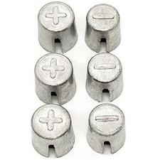 6 Pieces Battery Terminals Post Lead Shims Car Battery Post Caps Adapter