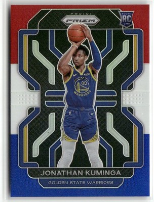 2021-22 Panini Prizm #307 Jonathan Kuminga Red White and Blue  311