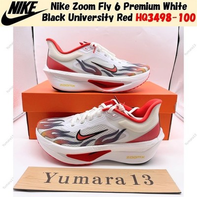 Nike Zoom Fly 6 Premium White Black University Red HQ3498-100 Men's Size