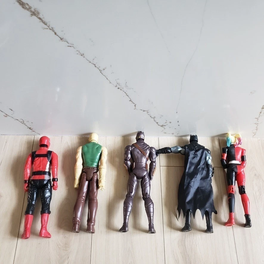 Lote de 5 figuras de acción DC Comics Batman Harley Quinn Power Rangers juguetes de 12" Foto 2 de 4