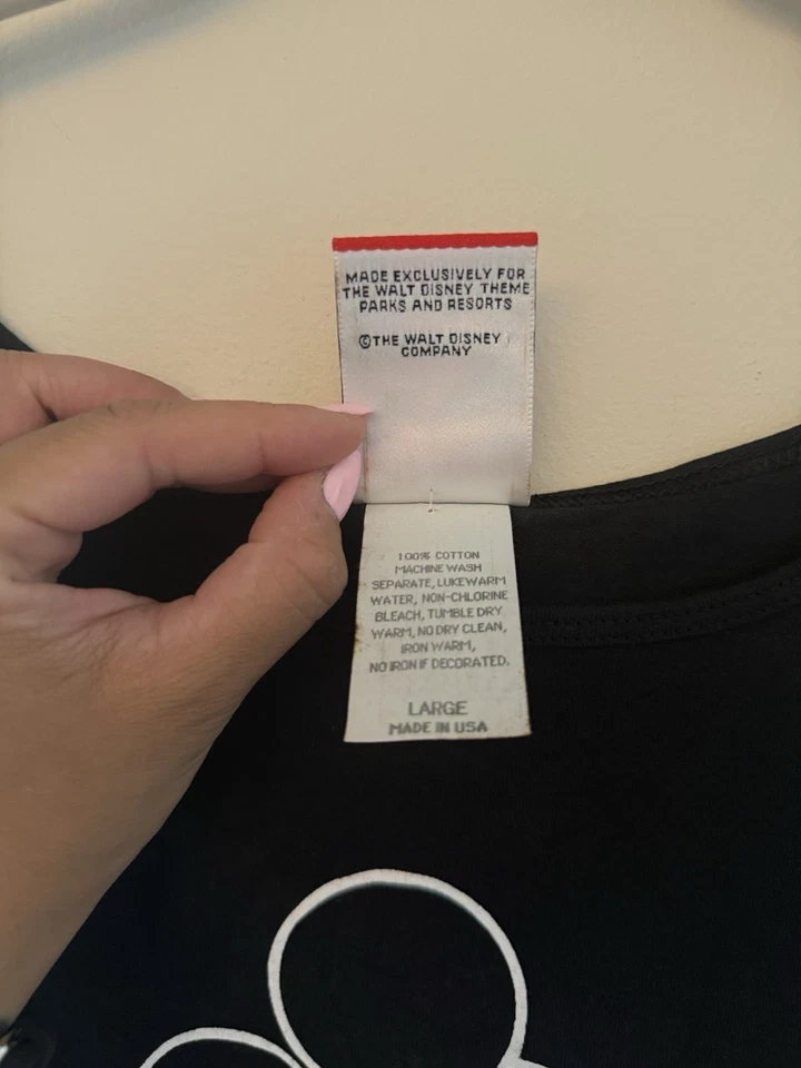 男式复古米老鼠 INC 黑色背心大号 — 第 3/4 张图片