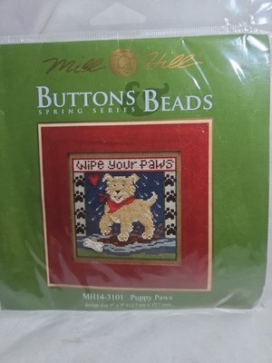 2013 Mill Hill Buttons & Beads Spring Series Puppy Paws MH14-3101