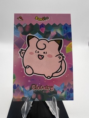 Clefairy #35 - Cracked Ice Holo - Smile Card Database- Pokemon