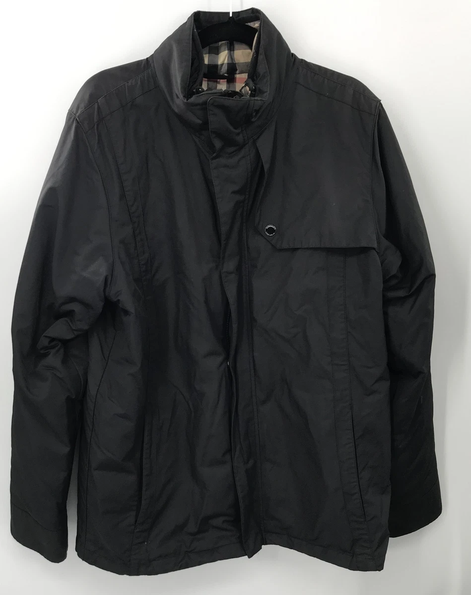 Burberry London Men's Black Jacket w/ removable puffer lining