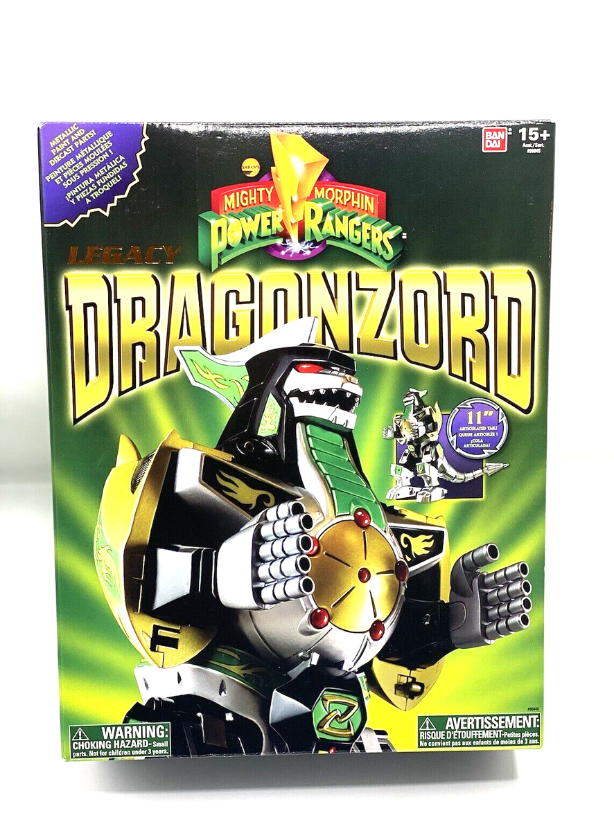 レトロ1991年BANDAI龍虎大激突！ VTG 1991 Mighty Morphin Power Rangers Dragonzord Zord Green Ranger