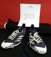 MALLEX SMITH 2018 SIGNED GAME USED CLEATS TAMPA BAY RAYS WITH A LOA 166
