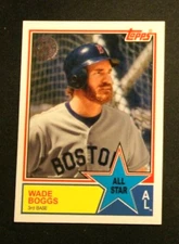 2018 Topps "'1983 Topps Insert" AL All-Star - Boston Red Sox - WADE BOGGS