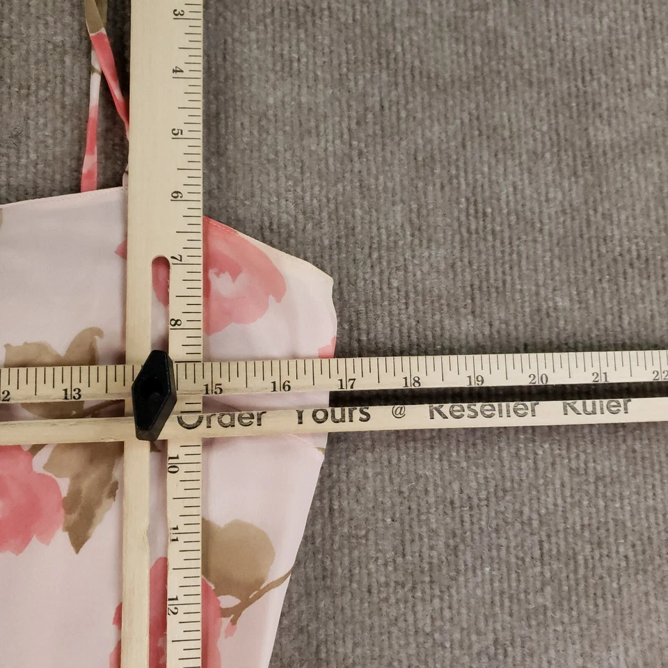 Valentino Miss V Dress Size 6 Small Pink 100% Silk Floral Wedding Lined Sundress - Image 3 of 4