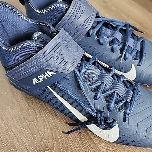 Sz 13 Nike Alpha Menace Pro 2 Mid Football Cleats Navy Blue BV3945-404 Mens - Picture 7 of 7