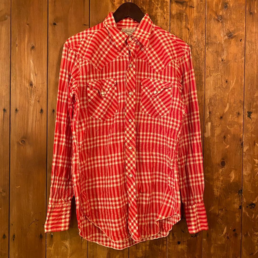 H BAR C Vintage 70s USA Made Western Shirt, Size S, Long H BAR C Vintage 70s USA Made Western Shirt, Size S, Long