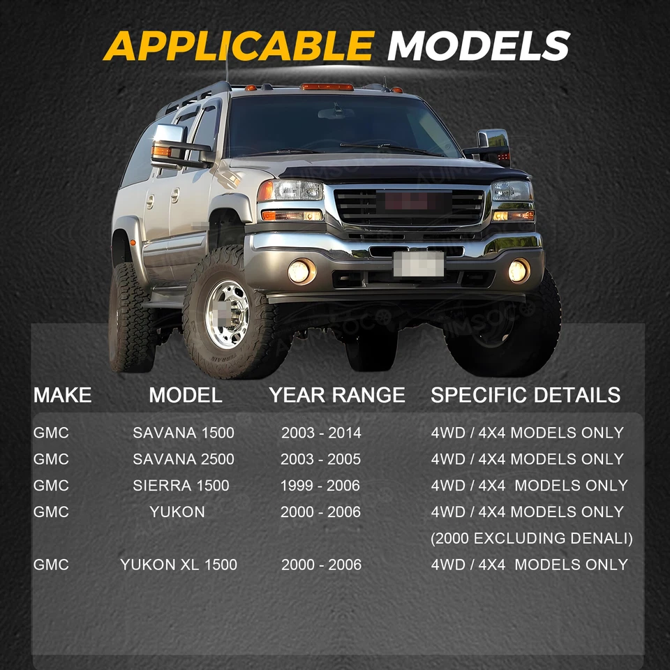 For 2002-2006 Cadillac Escalade EXT 6-Lugs 2pc Front Wheel Bearing Hub Assembly - Image 4 of 4