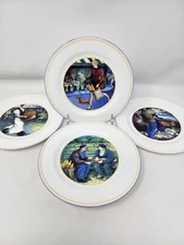 Sabatier French Bread Plates Fine Bone China  7in Set of 4 Bread & Butter Plates