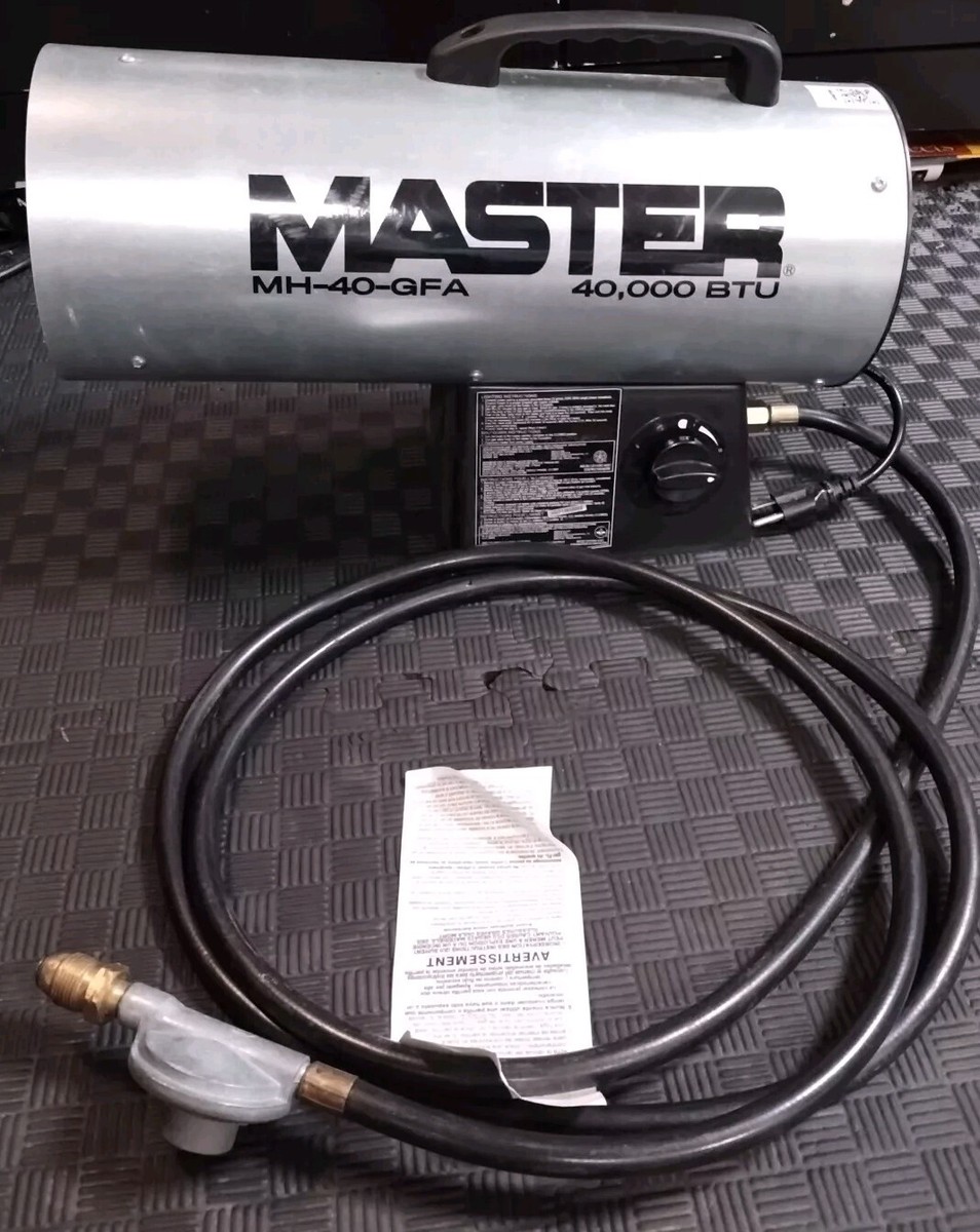 MASTER MH-40-GFA Forced Air Heater, Liquid Propane, 40,000 BtuH