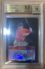 2006 Bowman Sterling Prospects Black Refractor BRANDON MOSS AUTO Rc BGS 9.5 W/10