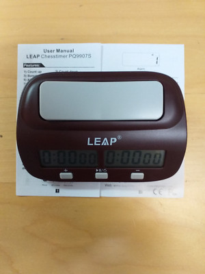 LEAP Schachuhr Chesstimer Digitale PQ9907s+Akku 1,5V