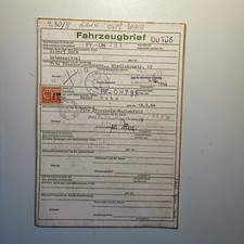 Fahrzeugbrief KFZ Brief W114 Mercedes 230/8 2253 cm ³ 120PS 1973
