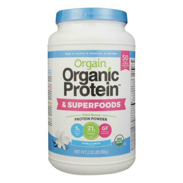 Orgain Organic Plant Based Superfoods Protein Supplement Powder 2lb