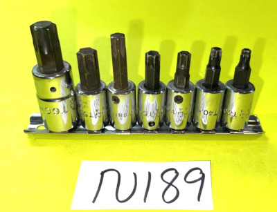 MAC TOOLS 7 PIECE MULTI DRIVE TORX BIT SOCKET DRIVER SET T30-T60 INCLUDING A GM