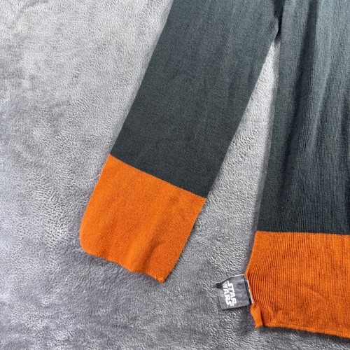 Star Wars Lucas Film Scarf OSFM Orange Gray Lightweight Winter 58 inch - Picture 4 of 6