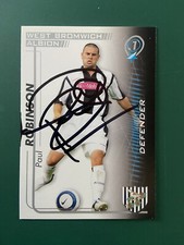 PAUL ROBINSON - WEST BROMWICH ALBION FOOTBALL SIGNED SHOOT OUT CARD